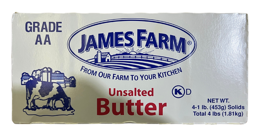 JAMES FARM UNSALTED BUTTER 4LB