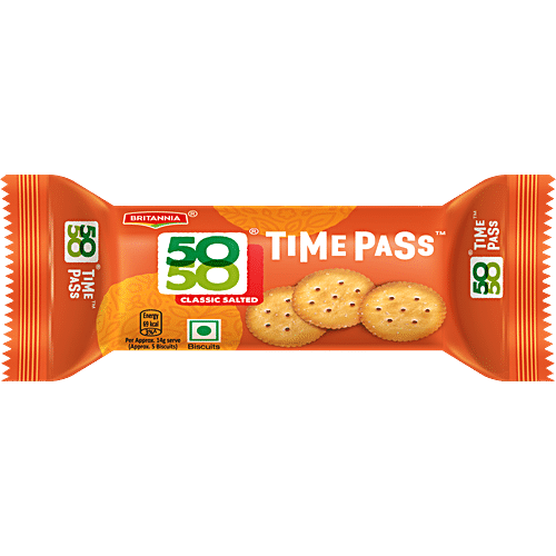 BRITANNIA 50 50 TIME PASS