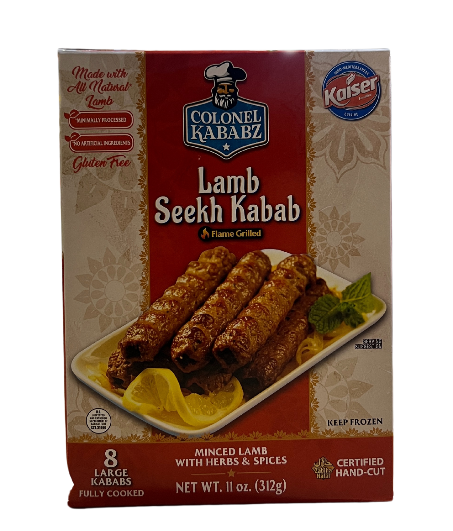 COLONEL KABABZ LAMB SEEKH KABAB