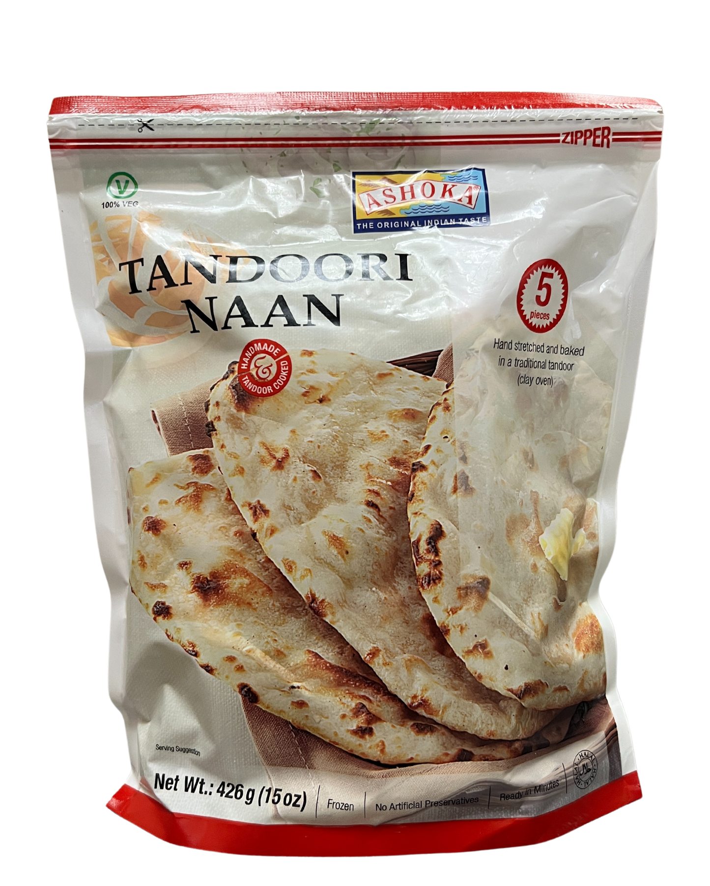 ASHOKA TANDOORI NAAN 426g (5 PIECES)