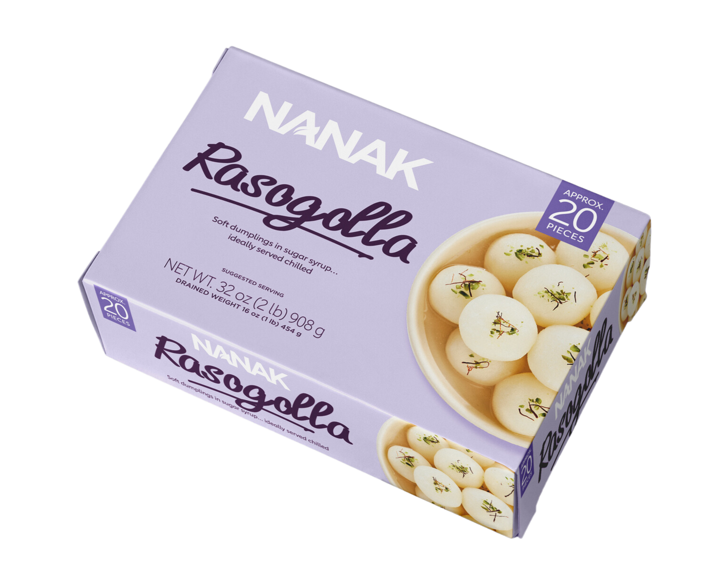 NANAK RASOGOLLA 908g (20 PIECES)