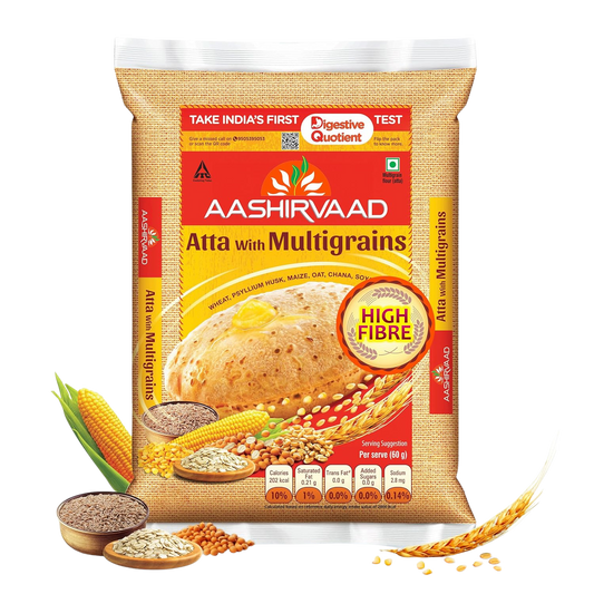 AASHIRVAAD WHOLE WHEAT MULTIGRAIN ATTA 20LB