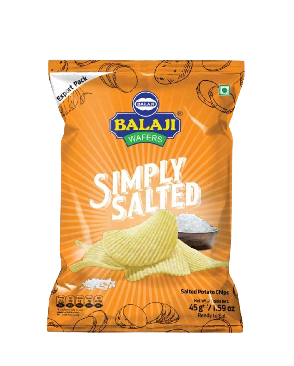 BALAJI WAFERS CHIPS 150g