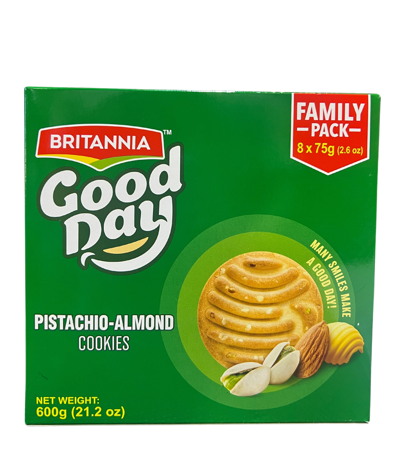 BRITANNIA GOODDAY PISTACHIO-ALMOND COOKIES