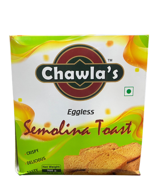 CHAWLA'S SEMOLINA TOAST EGGLESS 700g