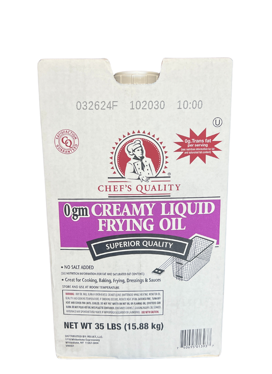 CHEF'S QUALITY CREAMY LIQUID FRYING OIL 35LB