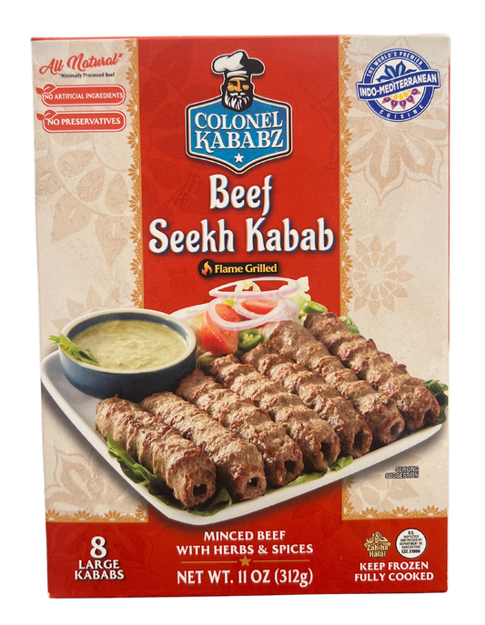 COLONEL KABABZ BEEF SEEKH KABAB 312g