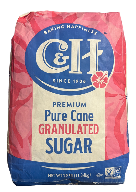 C&H SUGAR GRAIN (GRANULATED SUGAR) 25 LB
