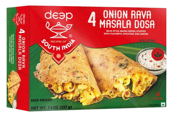 DEEP 4 ONION RAVA MASALA DOSA 14oz