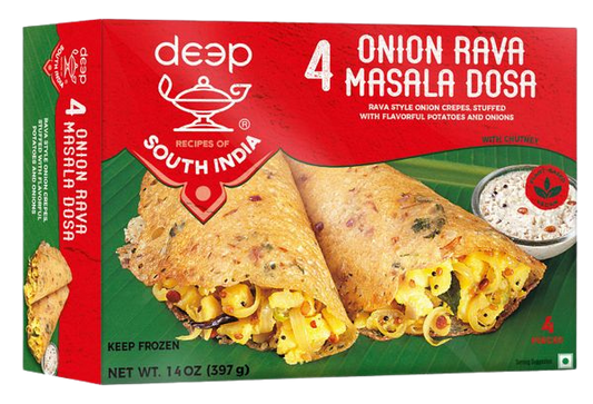 DEEP 4 ONION RAVA MASALA DOSA 14oz