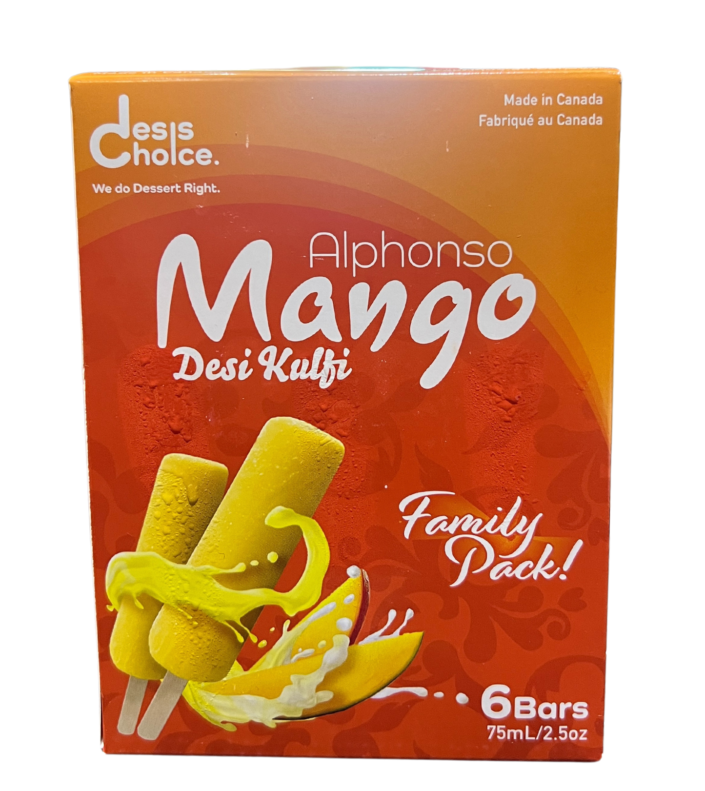 DESI KULFI ALPHONSO MANGO (FAMILY PACK) 2.5oz