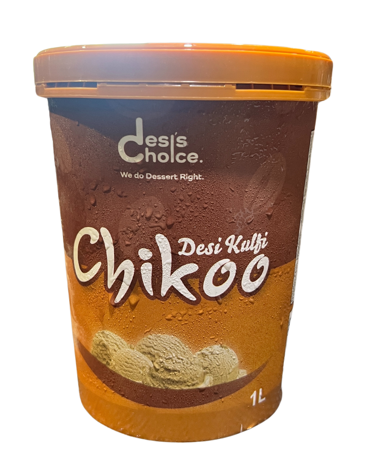 DESI KULFI CHIKOO 1 LITER (TUB)
