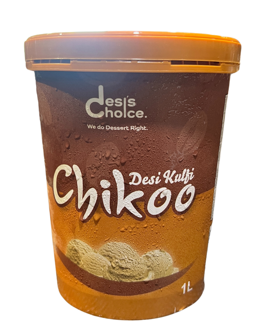 DESI KULFI CHIKOO 1 LITER (TUB)