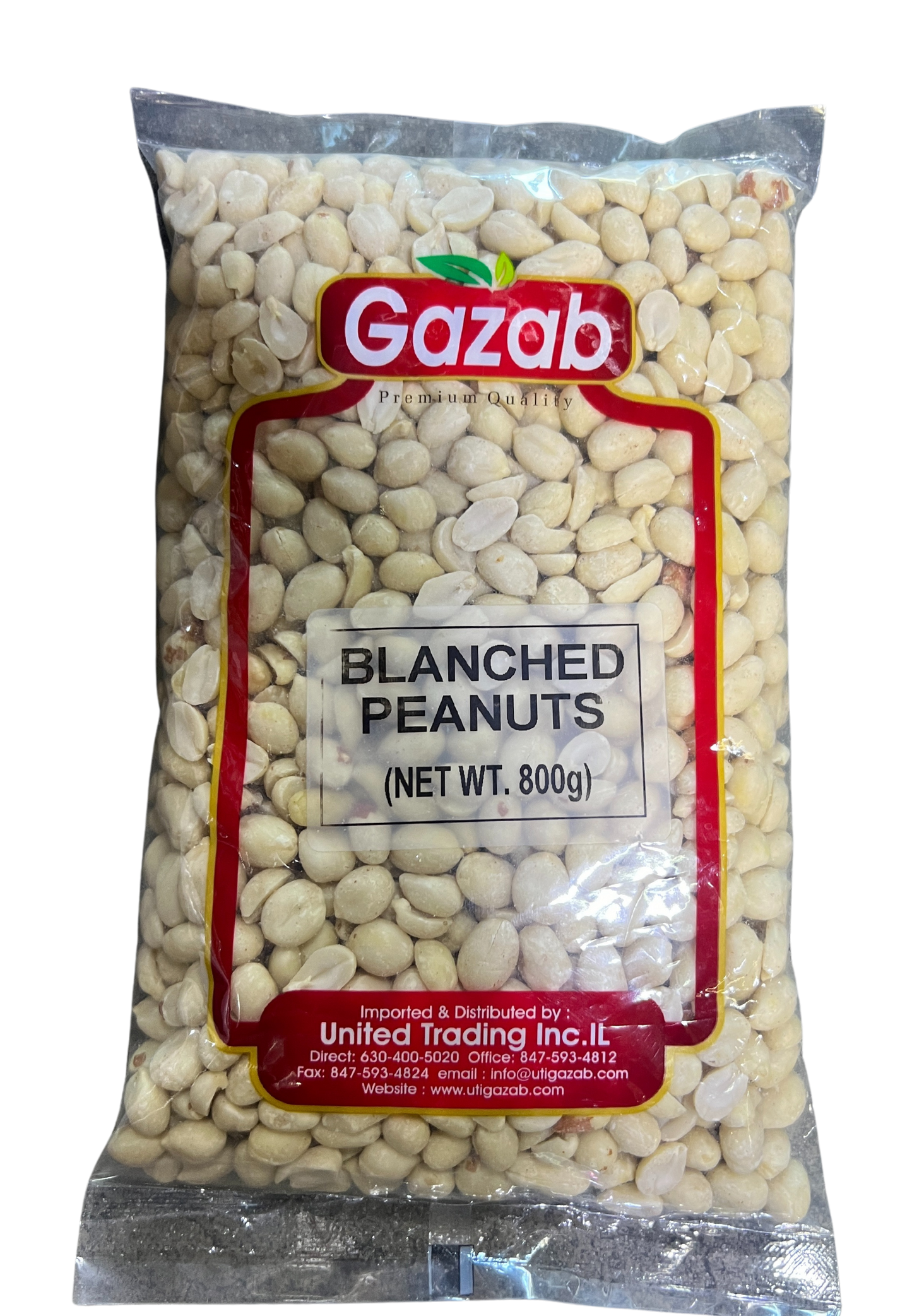 GAZAB BLANCHED PEANUTS 800g