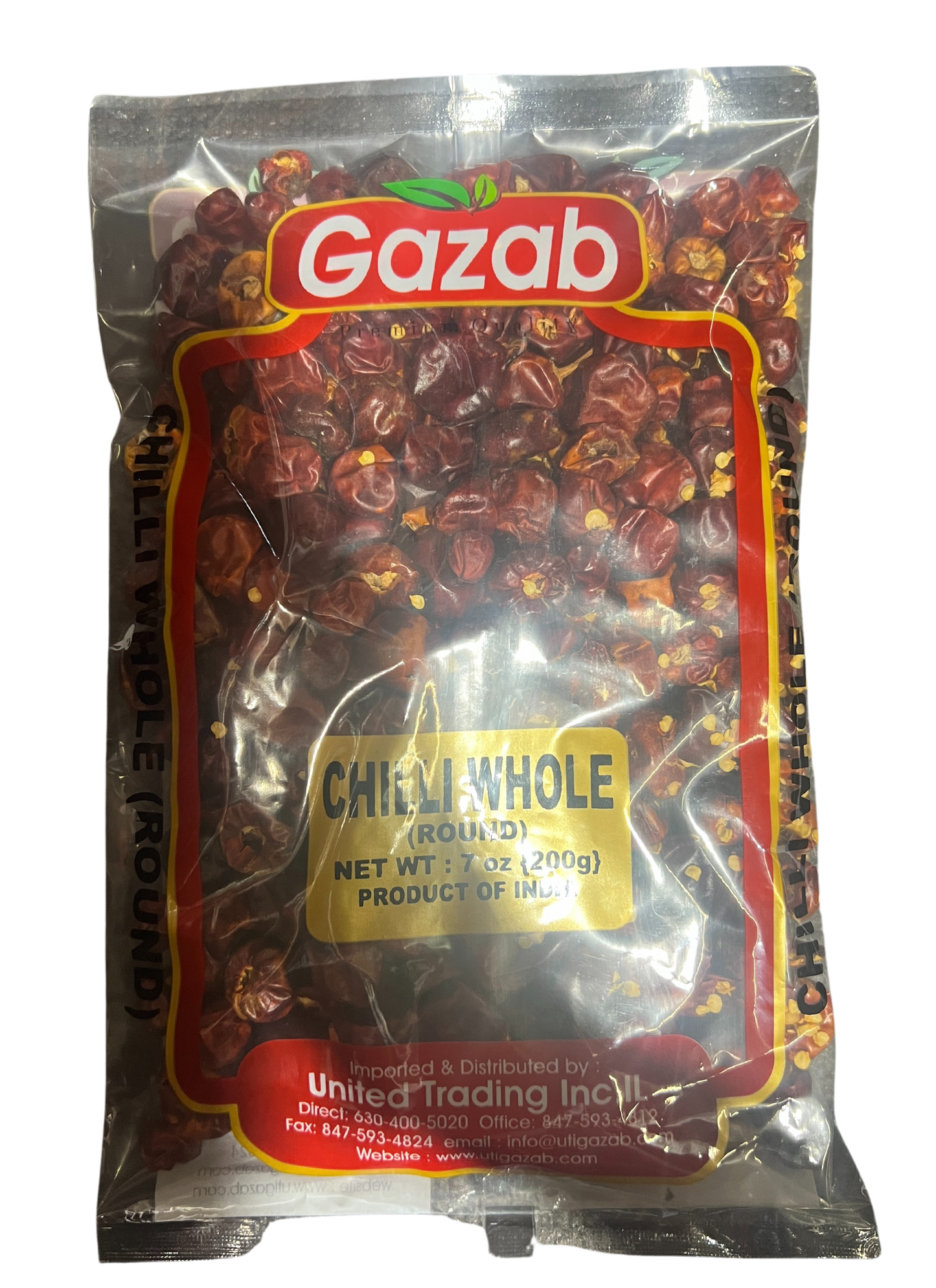 GAZAB CHILLI WHOLE (ROUND) 200g / 7oz