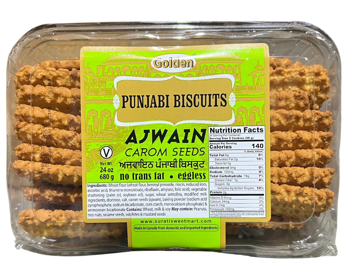 GOLDEN PUNJABI BISCUIT AJWAIN 680g