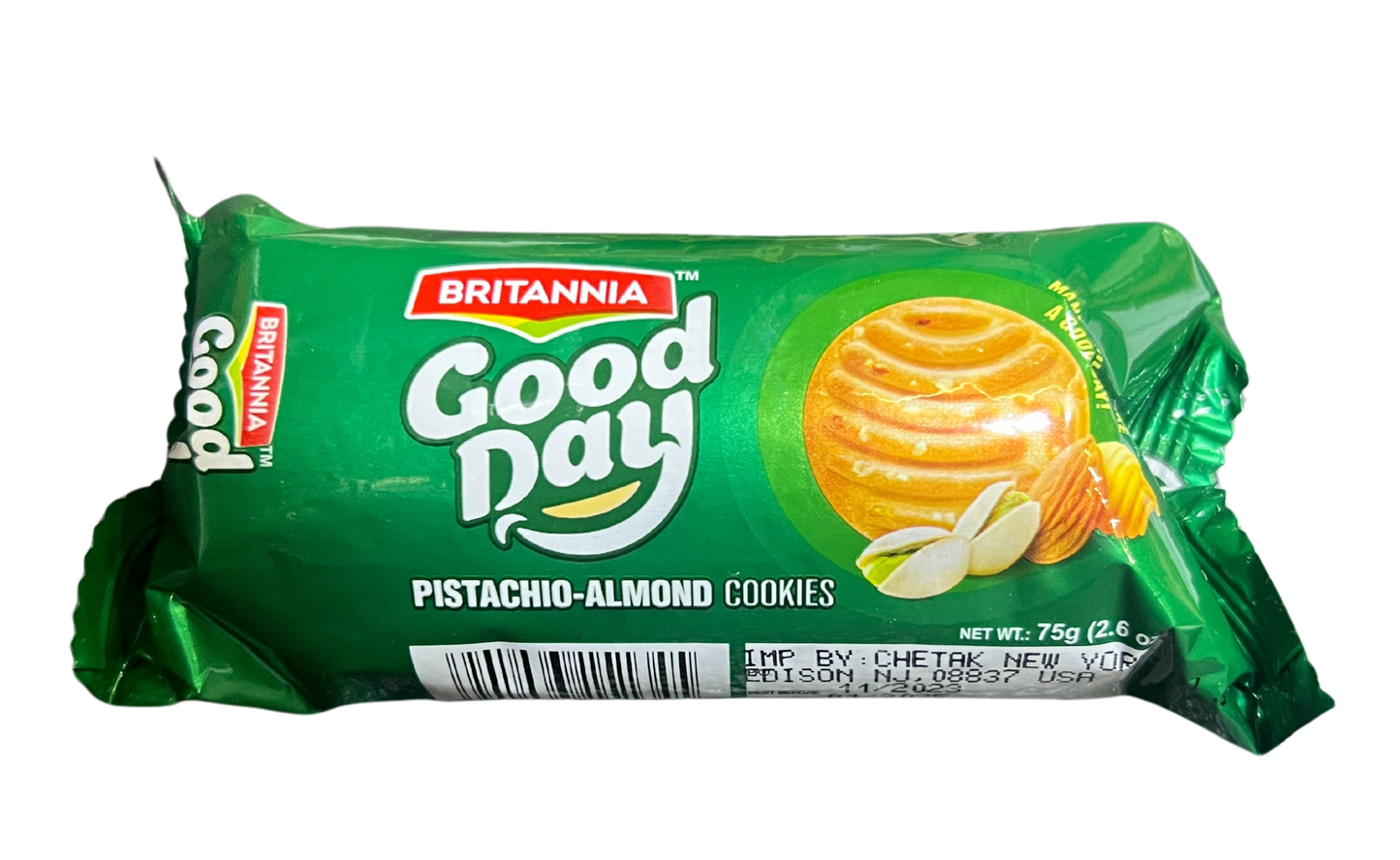 BRITANNIA GOODDAY PISTACHIO-ALMOND COOKIES