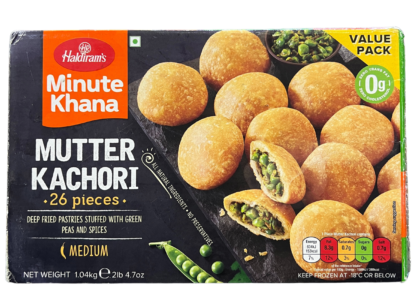 HALDIRAM'S (HR) MUTTAR KACHORI 1.04kg