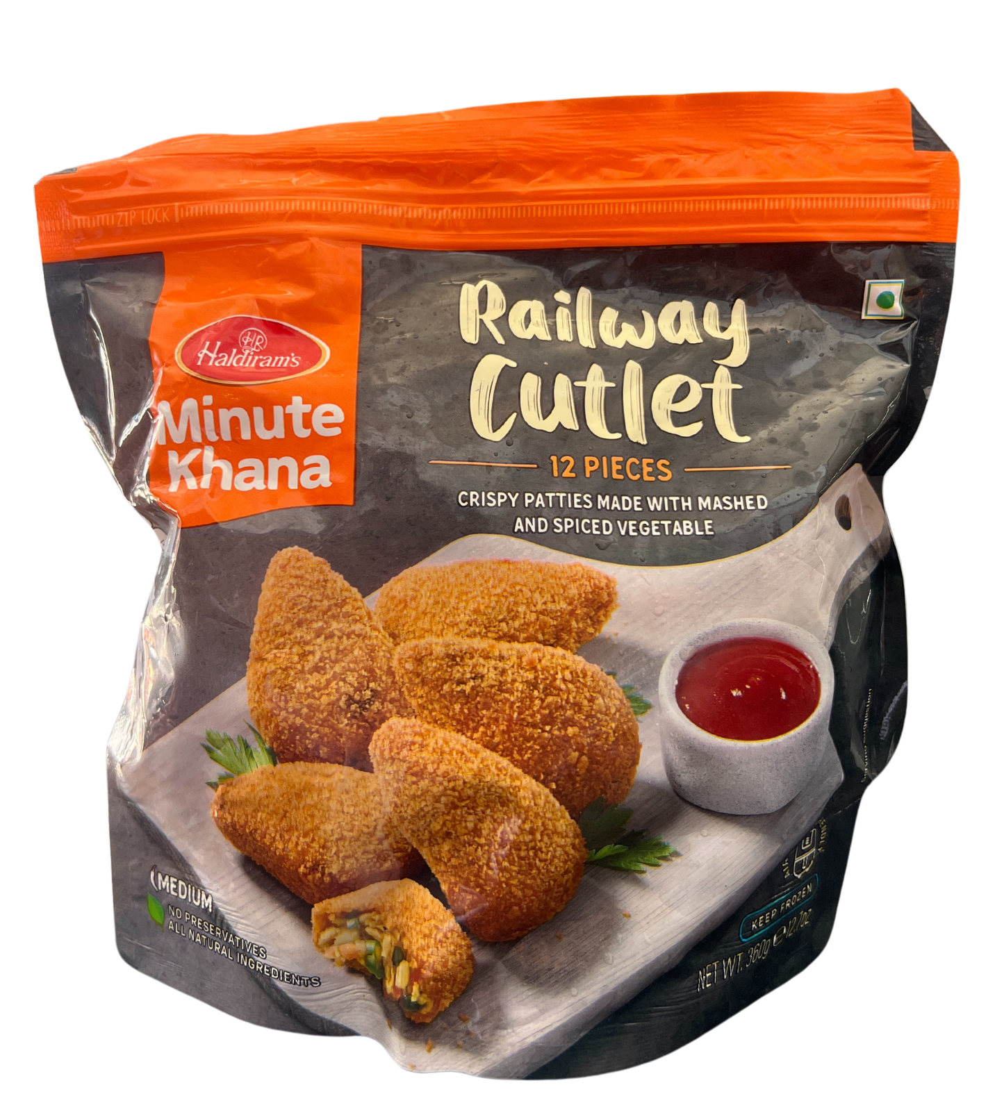 HALDIRAM'S (HR) RAILWAY CUTLET (12 PIECES) 360g