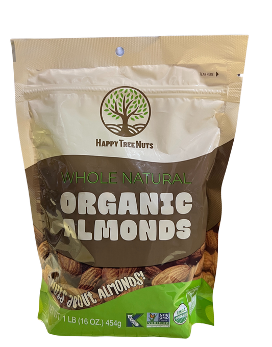 HAPPY TREE NUTS ORGANIC ALMONDS