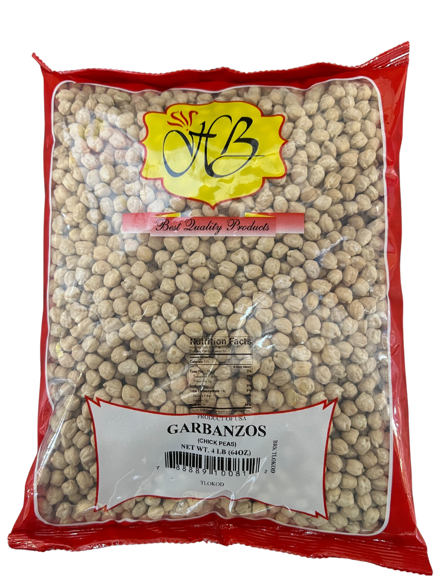HB GARBANZOS CHICKPEAS (WHITE KABULI CHANA)