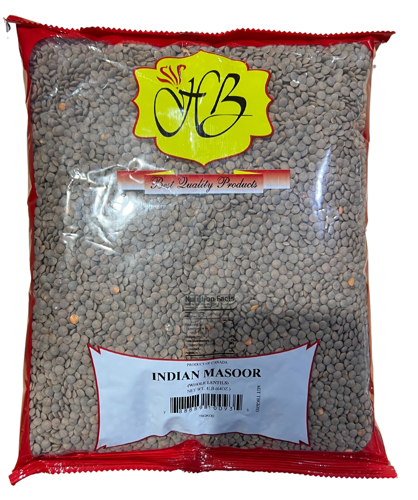 HB MASOOR WHOLE (INDIAN MASOOR)