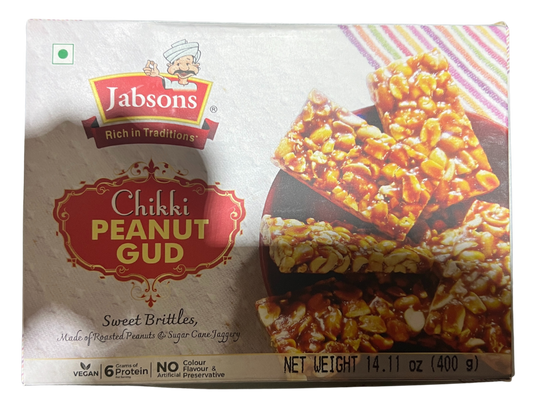 JABSONS CHIKKI PEANUT GUD 400g