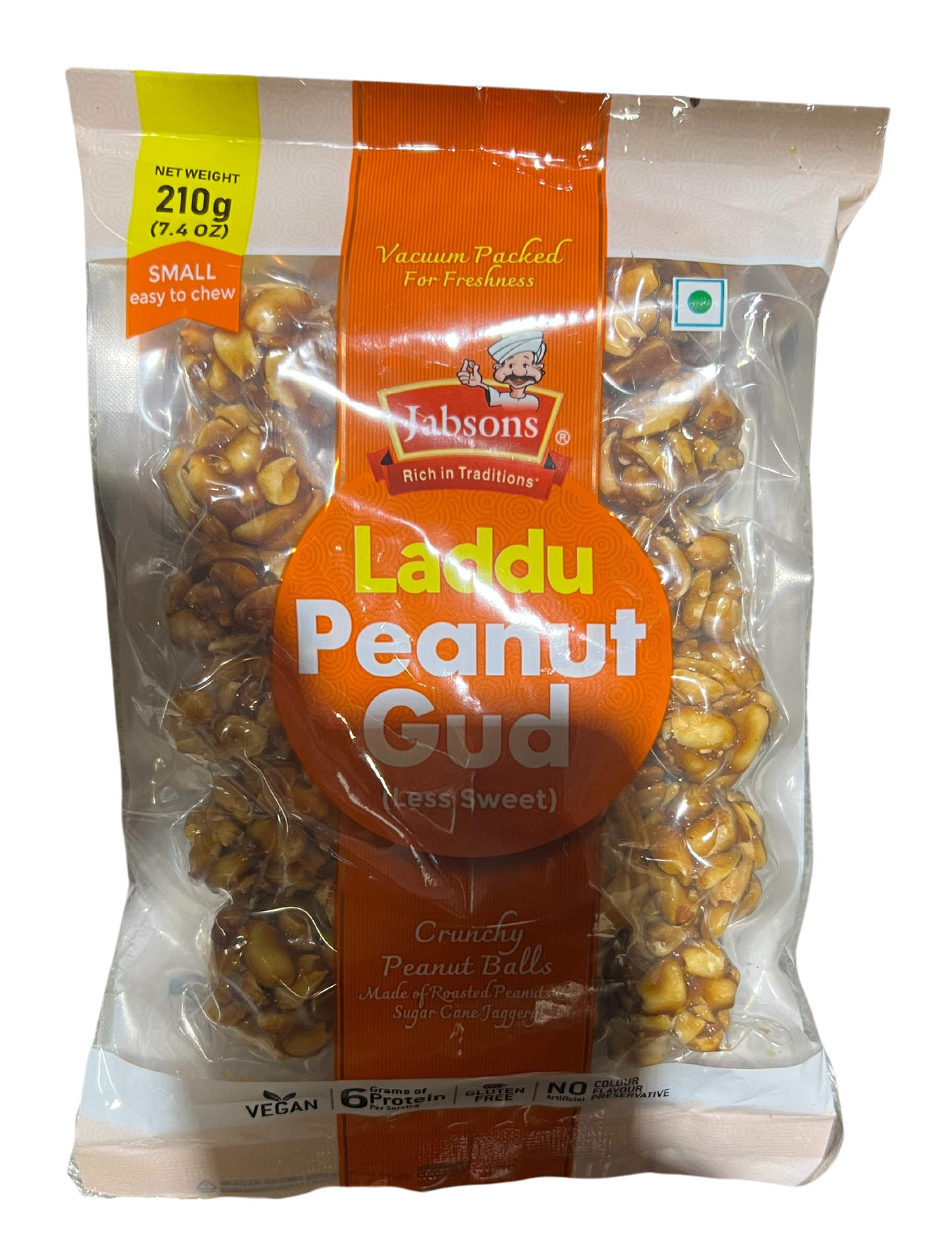JABSONS LADDU PEANUT GUD 210g
