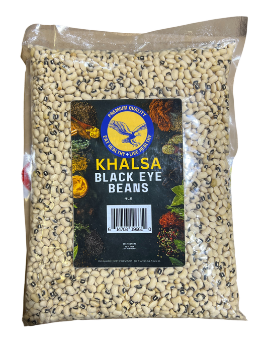 KHALSA BLACK EYE BEANS 4LB