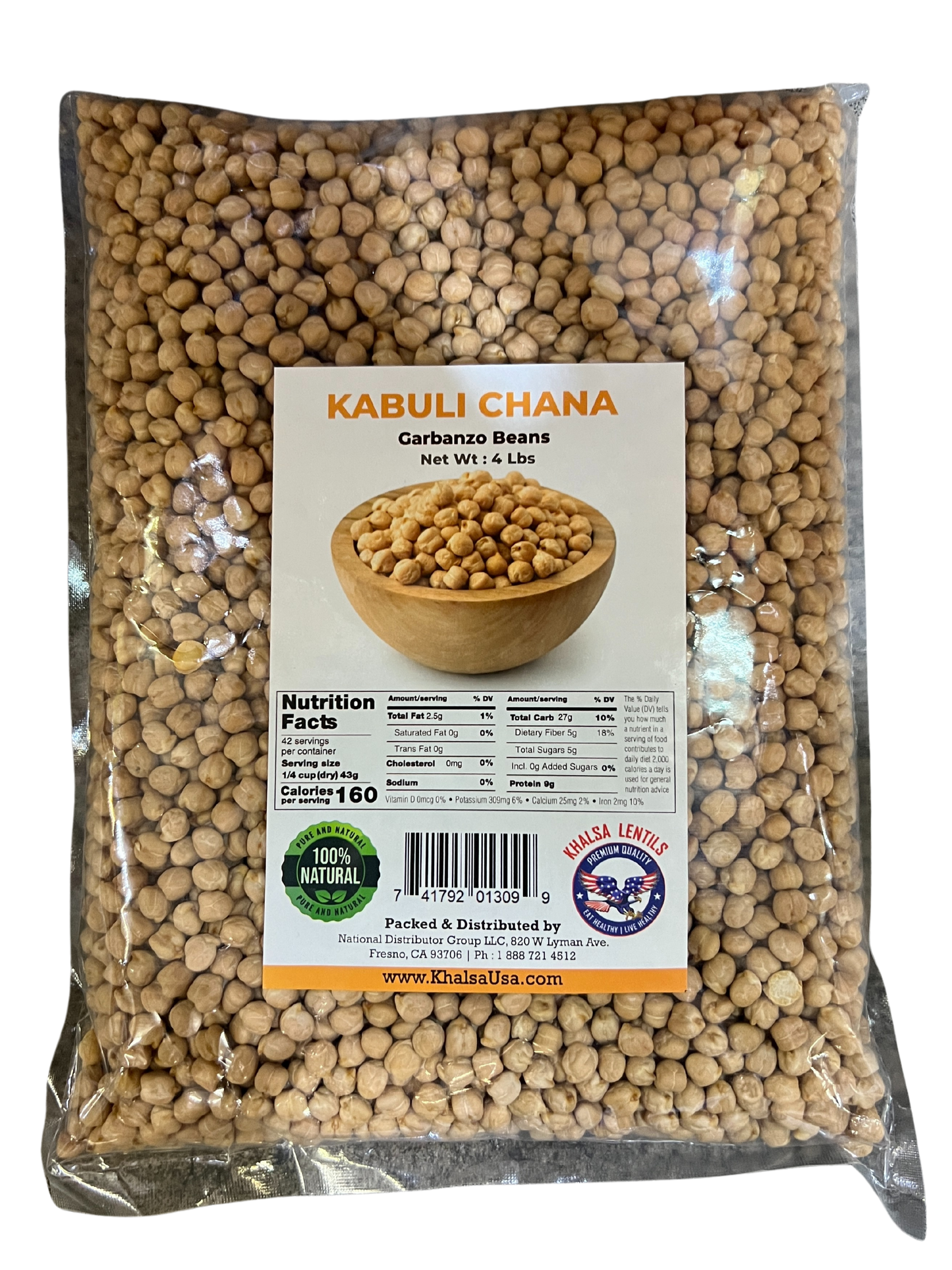KHALSA KABULI CHANA (GARBANZO BEANS) (WHITE CHANA)