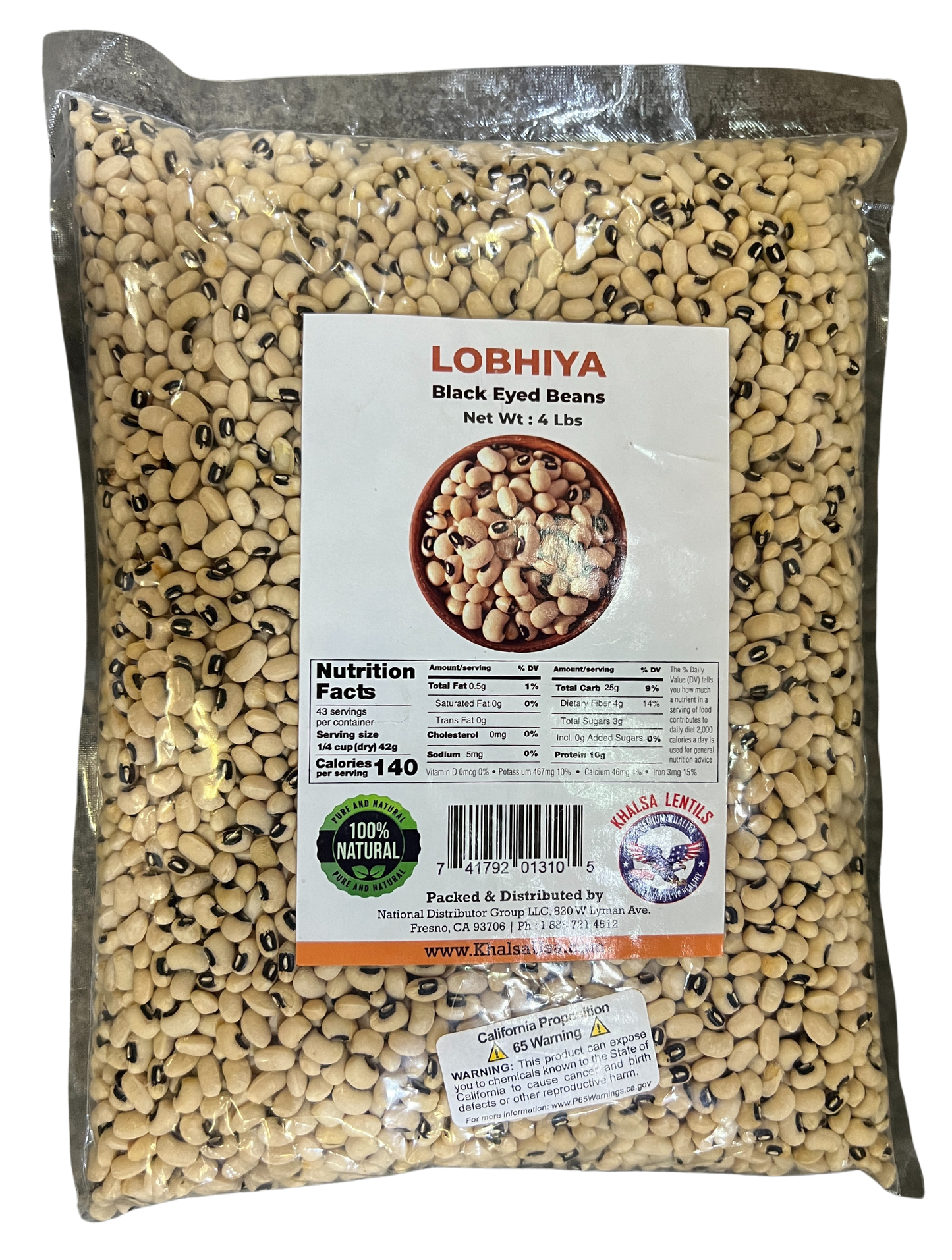 KHALSA LOBHIYA BLACK EYED PEAS