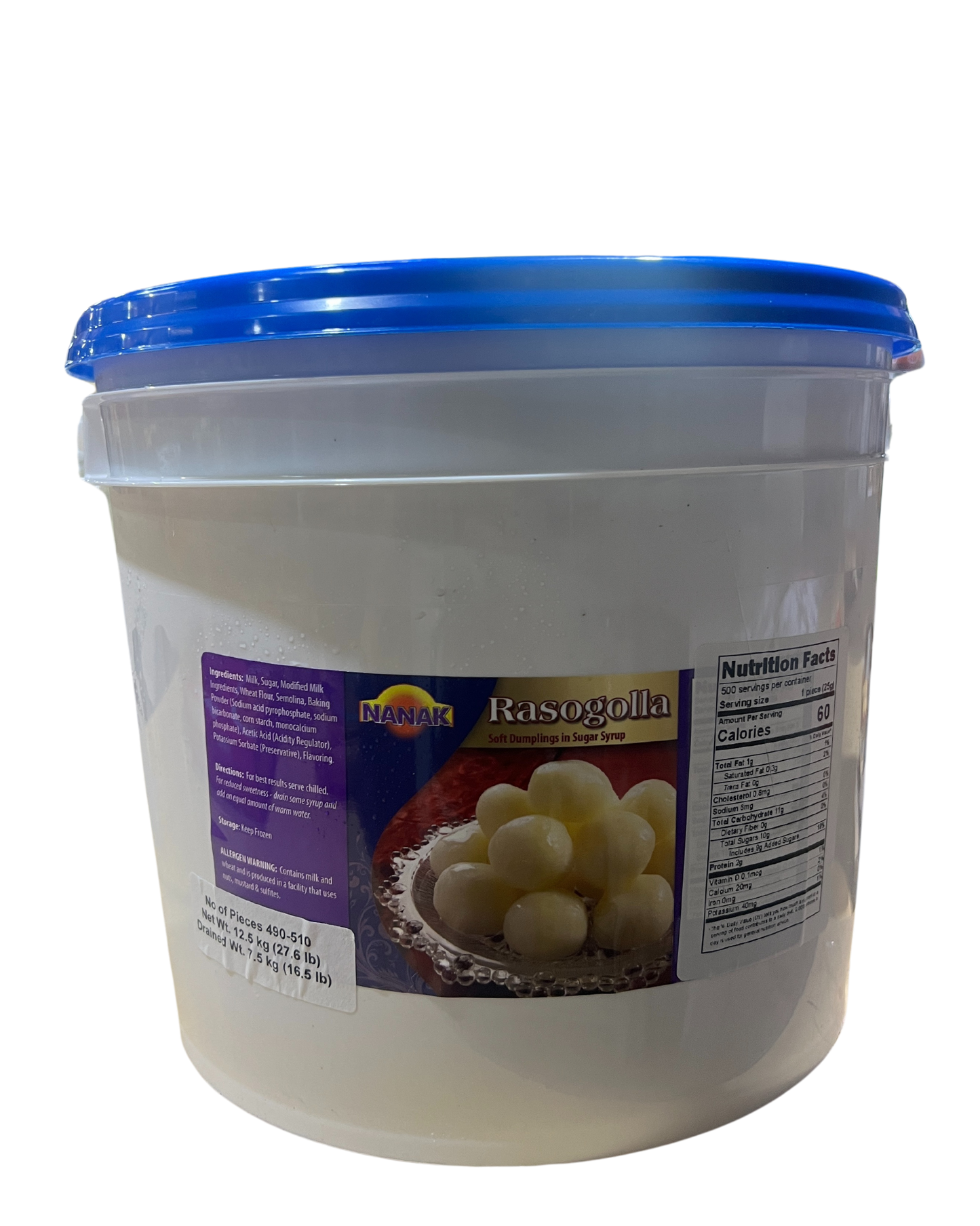 NANAK RASOGOLLA 500pcs (12.50 KG