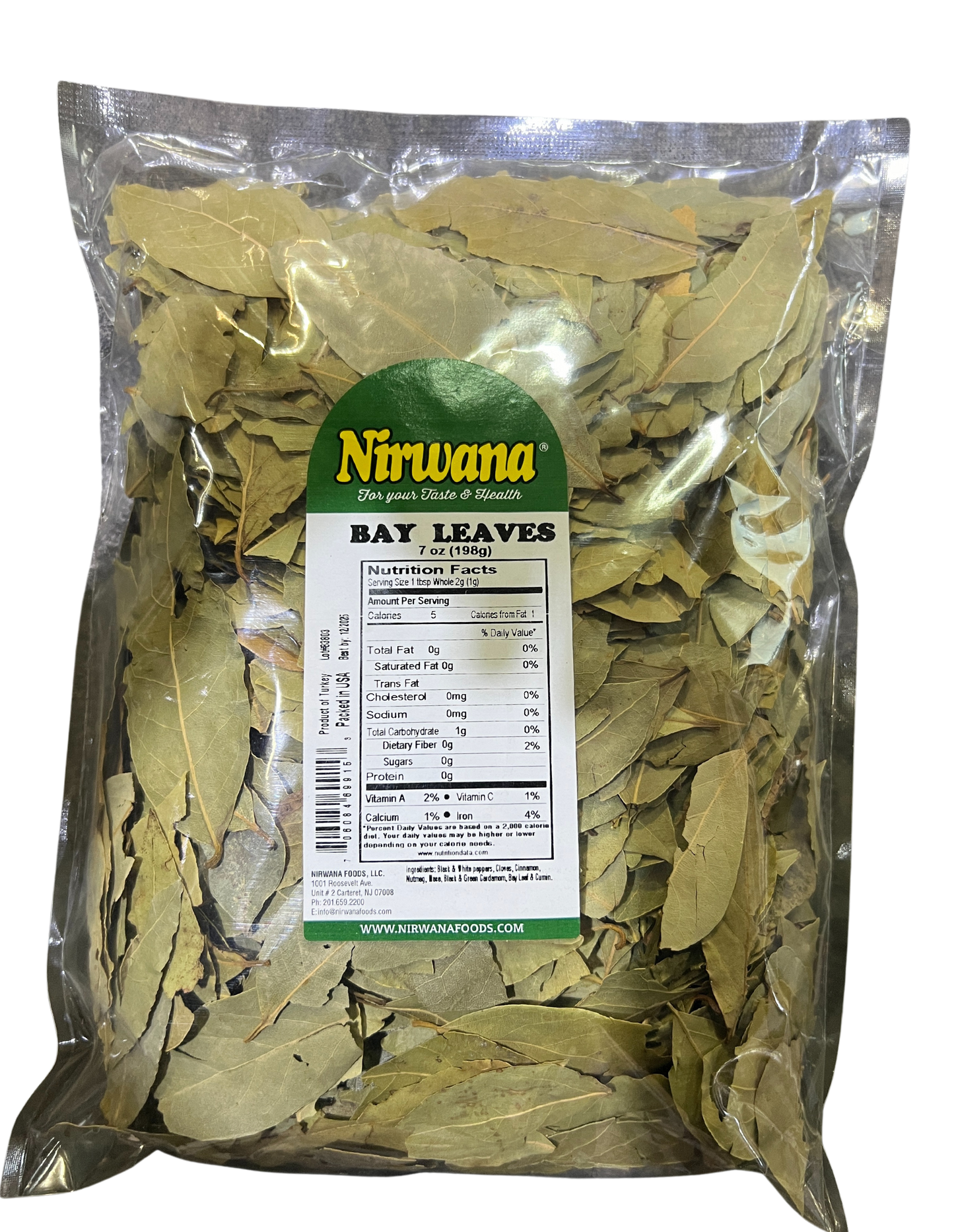 NIRWANA BAY LEAVES 7oz / 198g