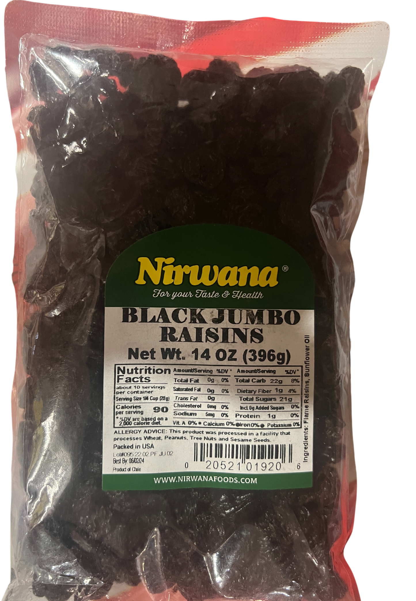 NIRWANA BLACK JUMBO RAISINS