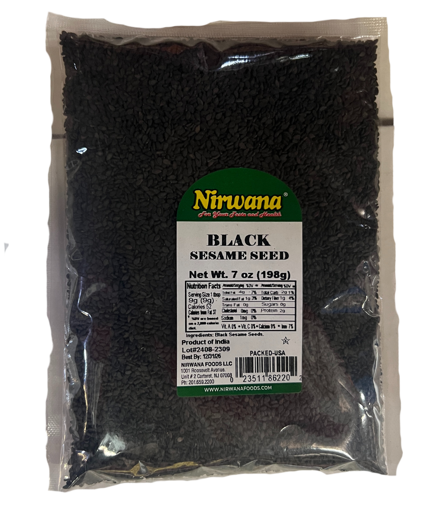 NIRWANA BLACK SESAME SEEDS