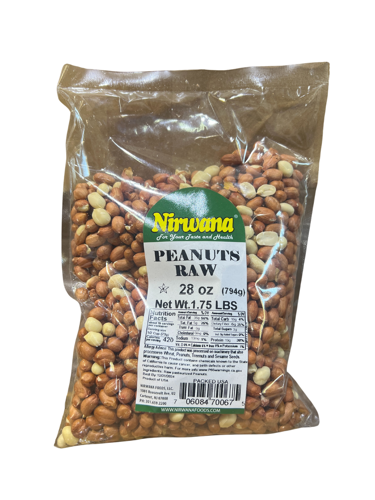 NIRWANA PEANUTS RAW