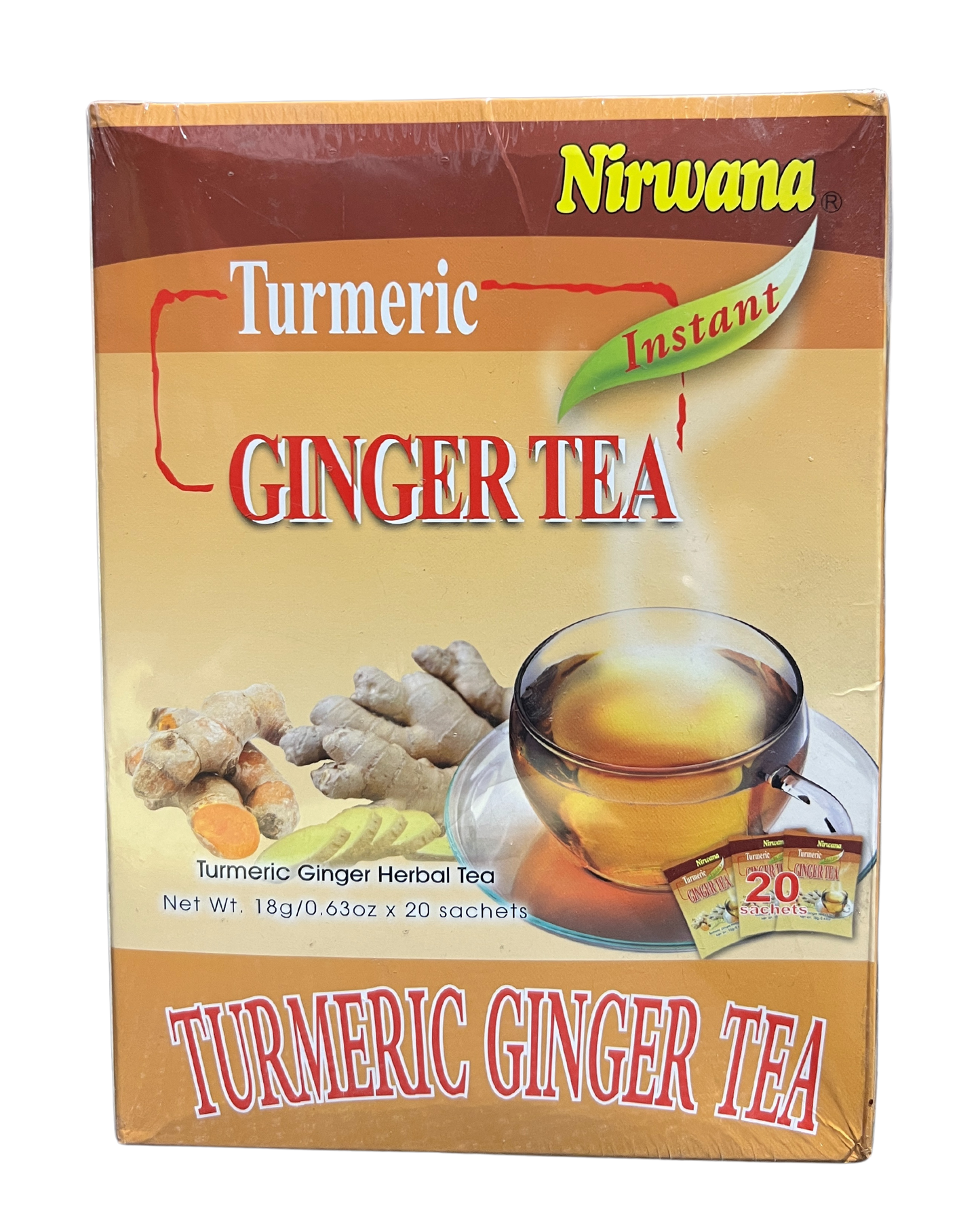NIRWANA TURMERIC GINGER TEA BAGS