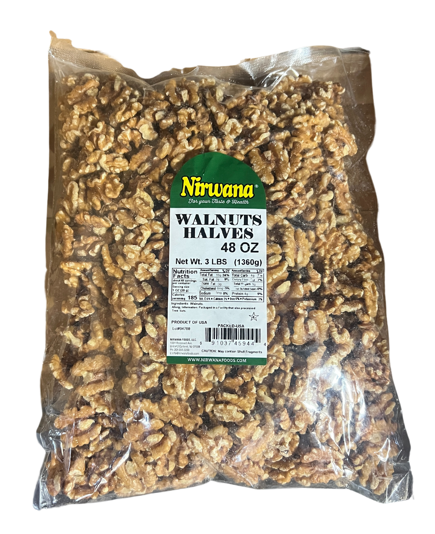 NIRWANA WALNUTS HALVES