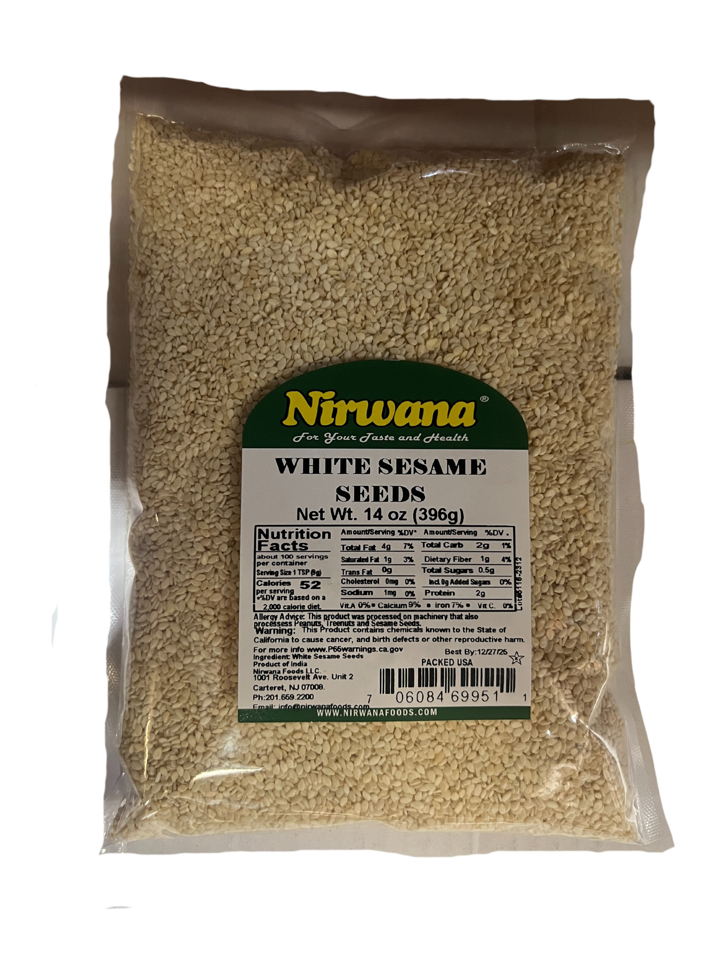 NIRWANA WHITE SESAME SEEDS
