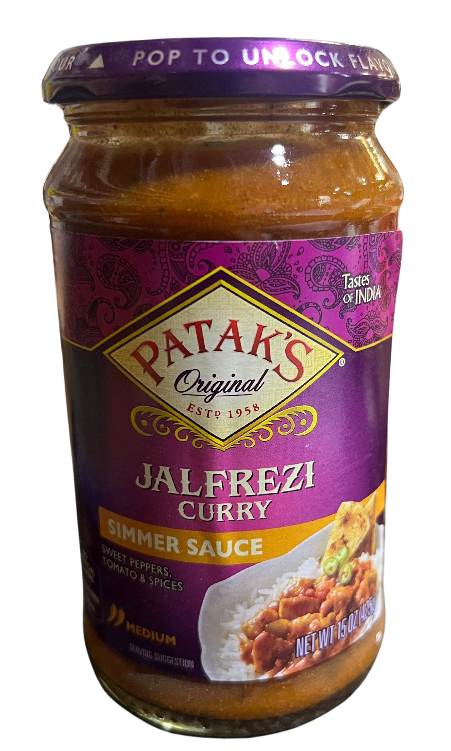 PATAK'S JALFREZI CURRY 15oz