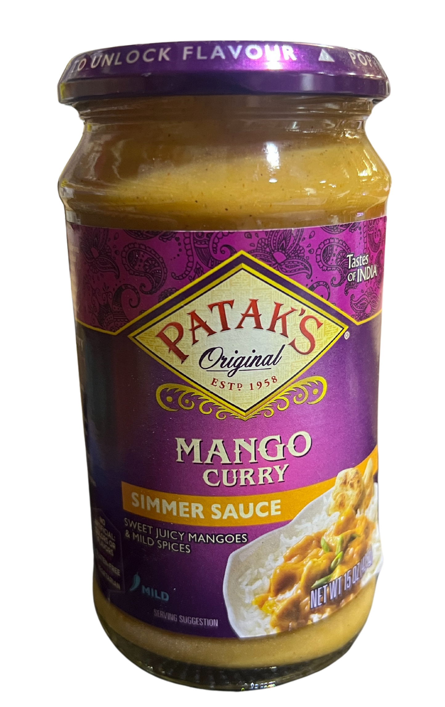 PATAK'S MANGO CURRY 15oz