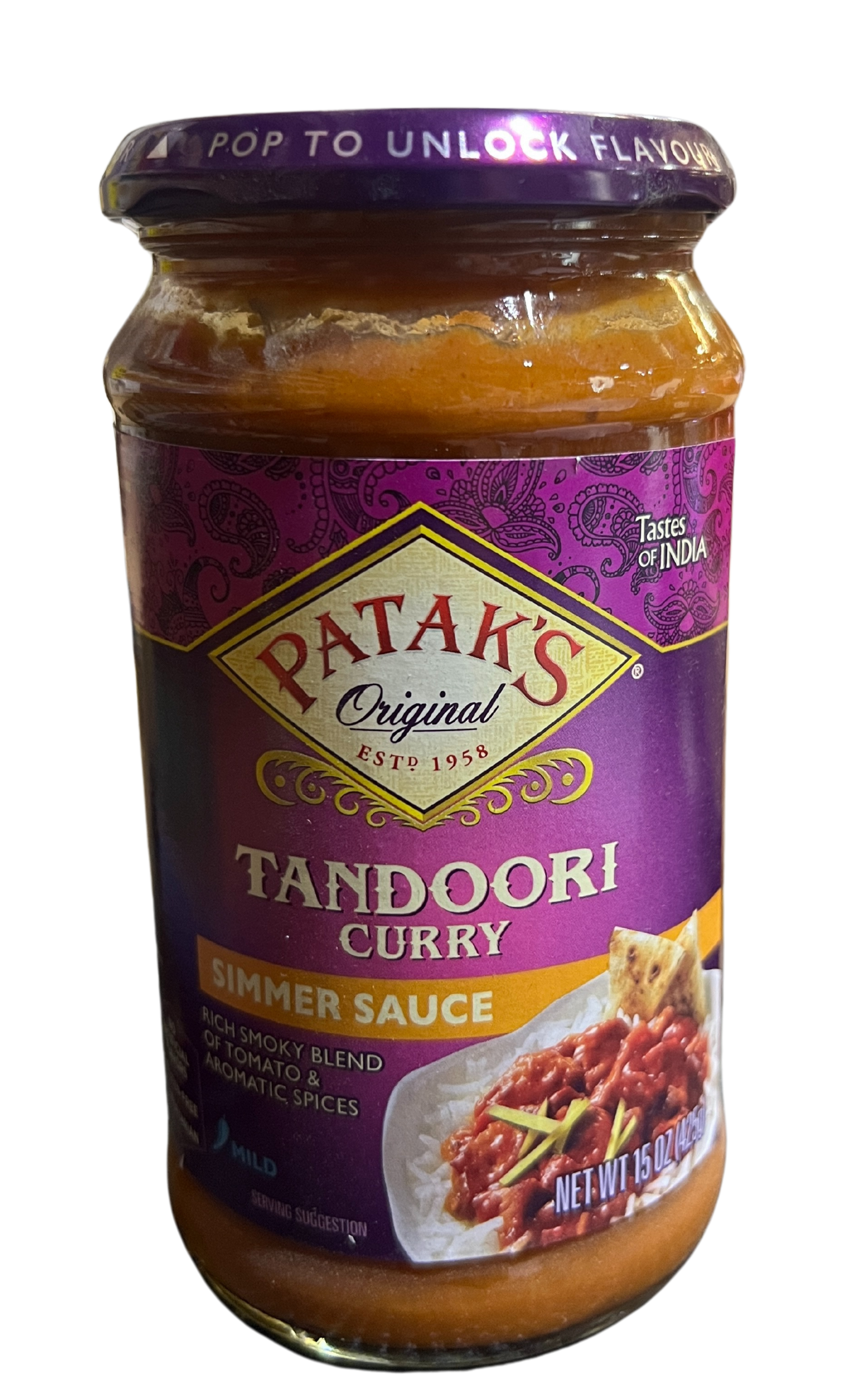 PATAK'S TANDOORI CURRY 15oz