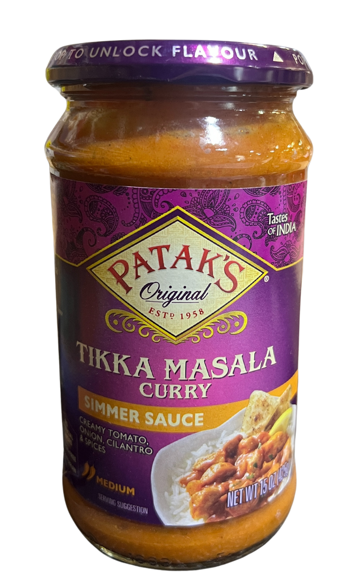 PATAK'S TIKKA MASALA CURRY 15oz