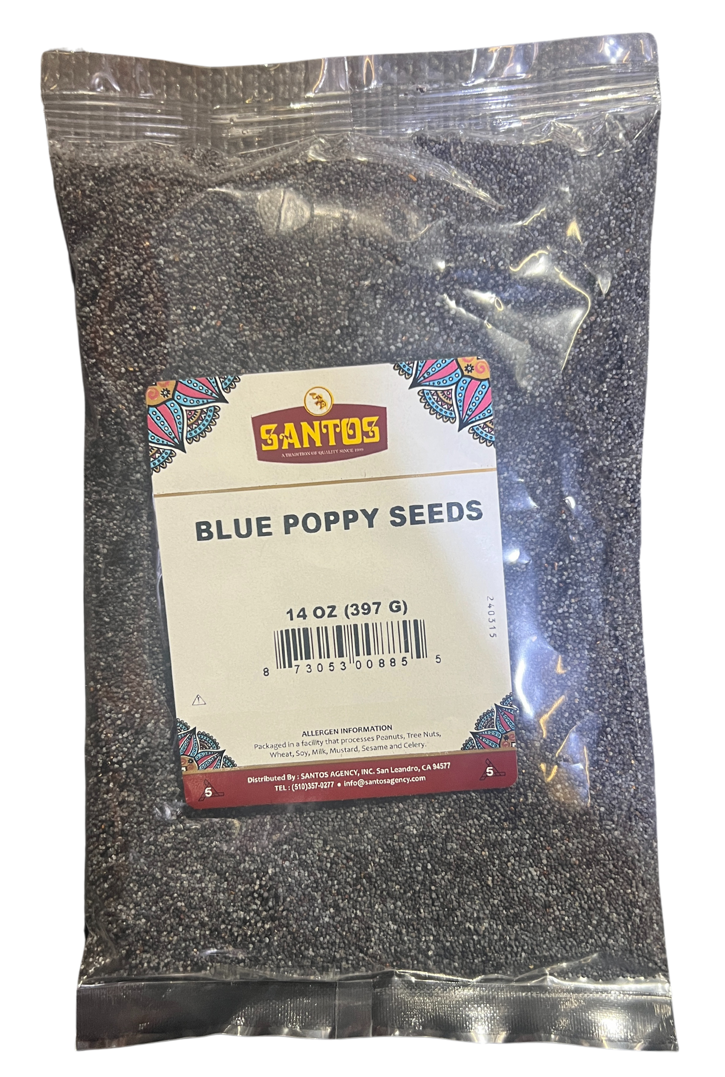 SANTOS BLUE POPPY SEEDS 14oz