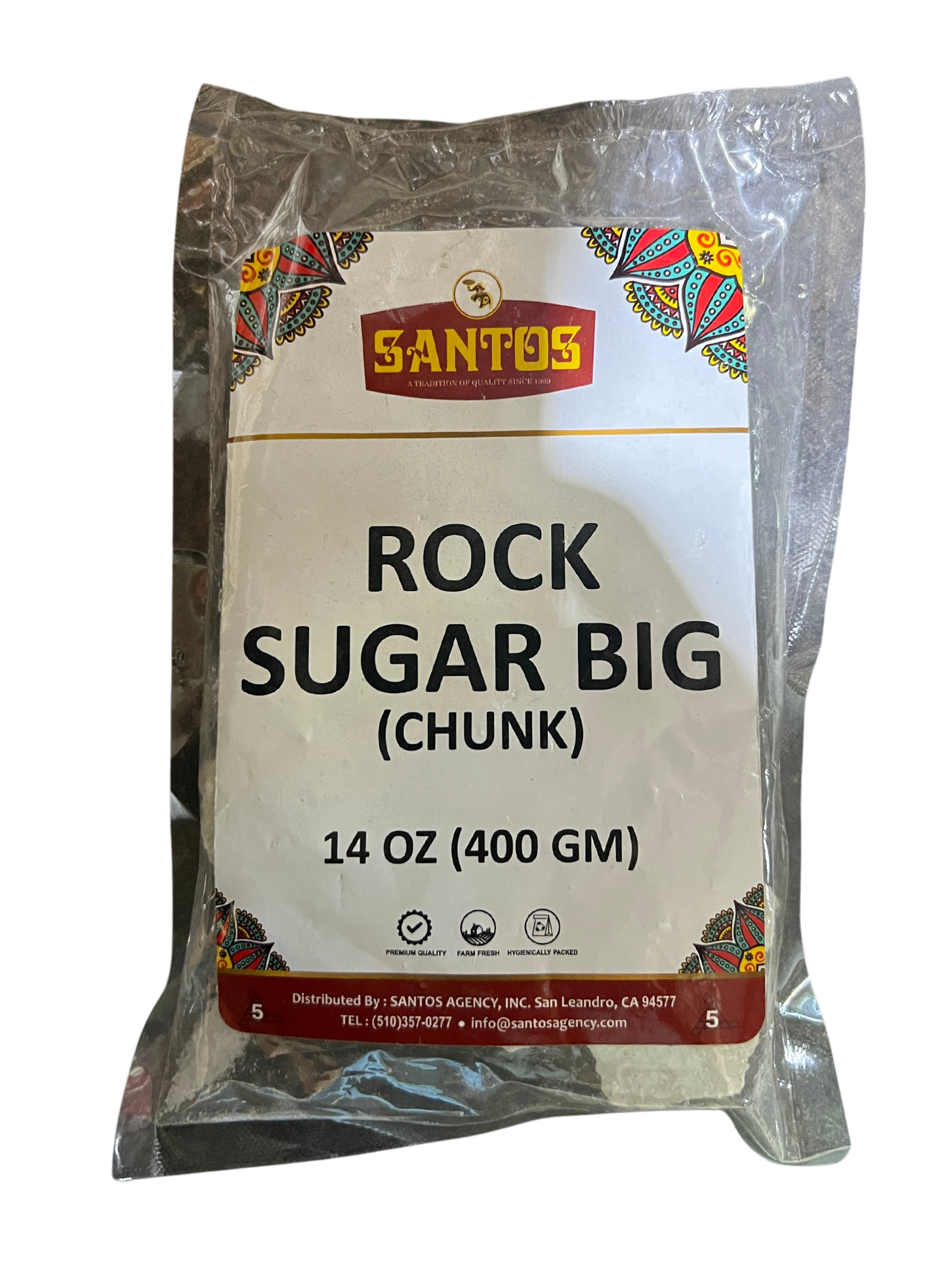 SANTOS ROCK SUGAR BIG (CHUNK) 14oz