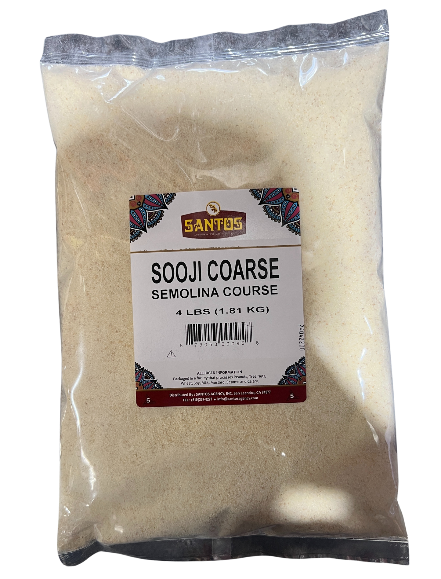 SANTOS SOOJI COARSE (SEMOLINA COURSE)