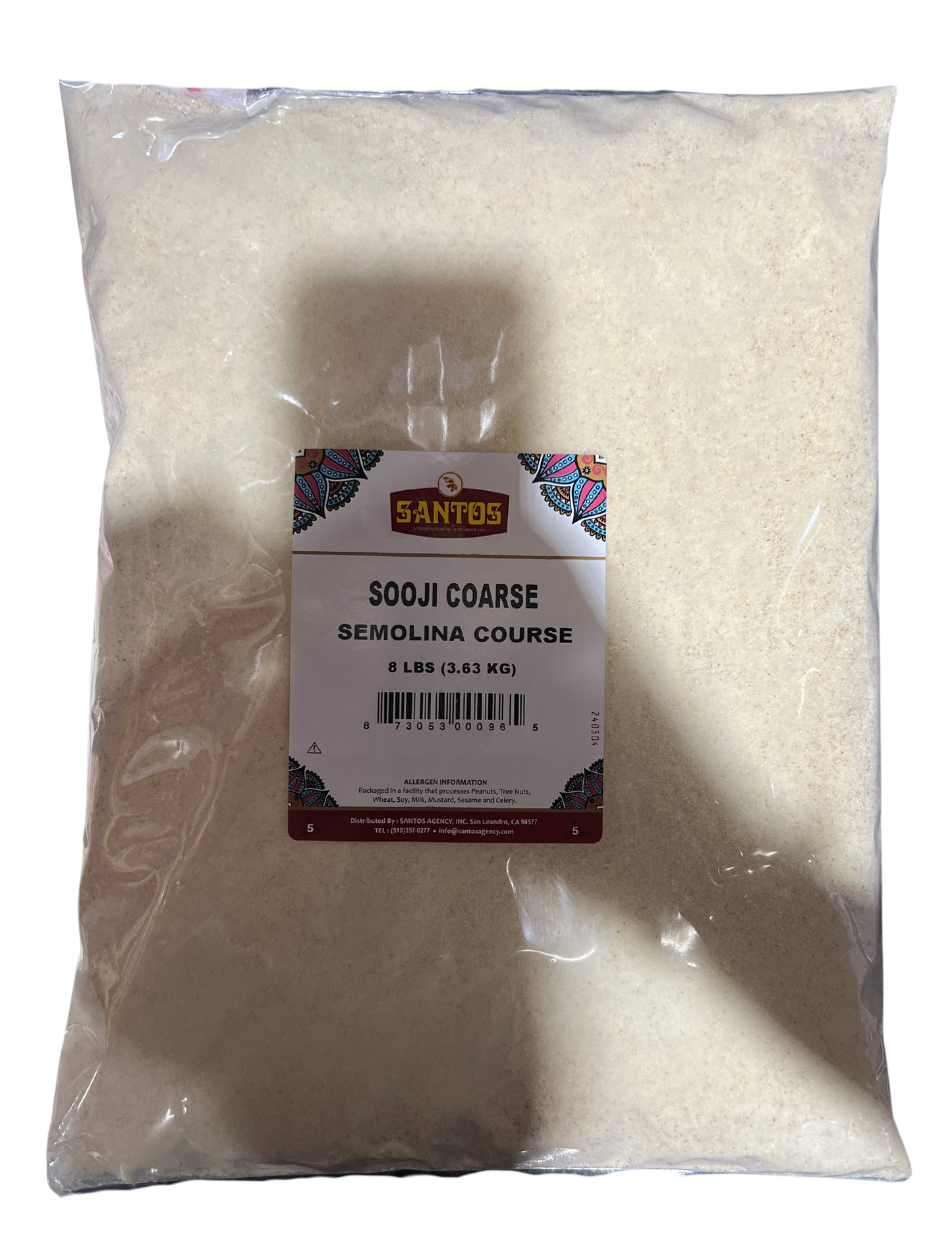 SANTOS SOOJI COARSE (SEMOLINA COURSE)