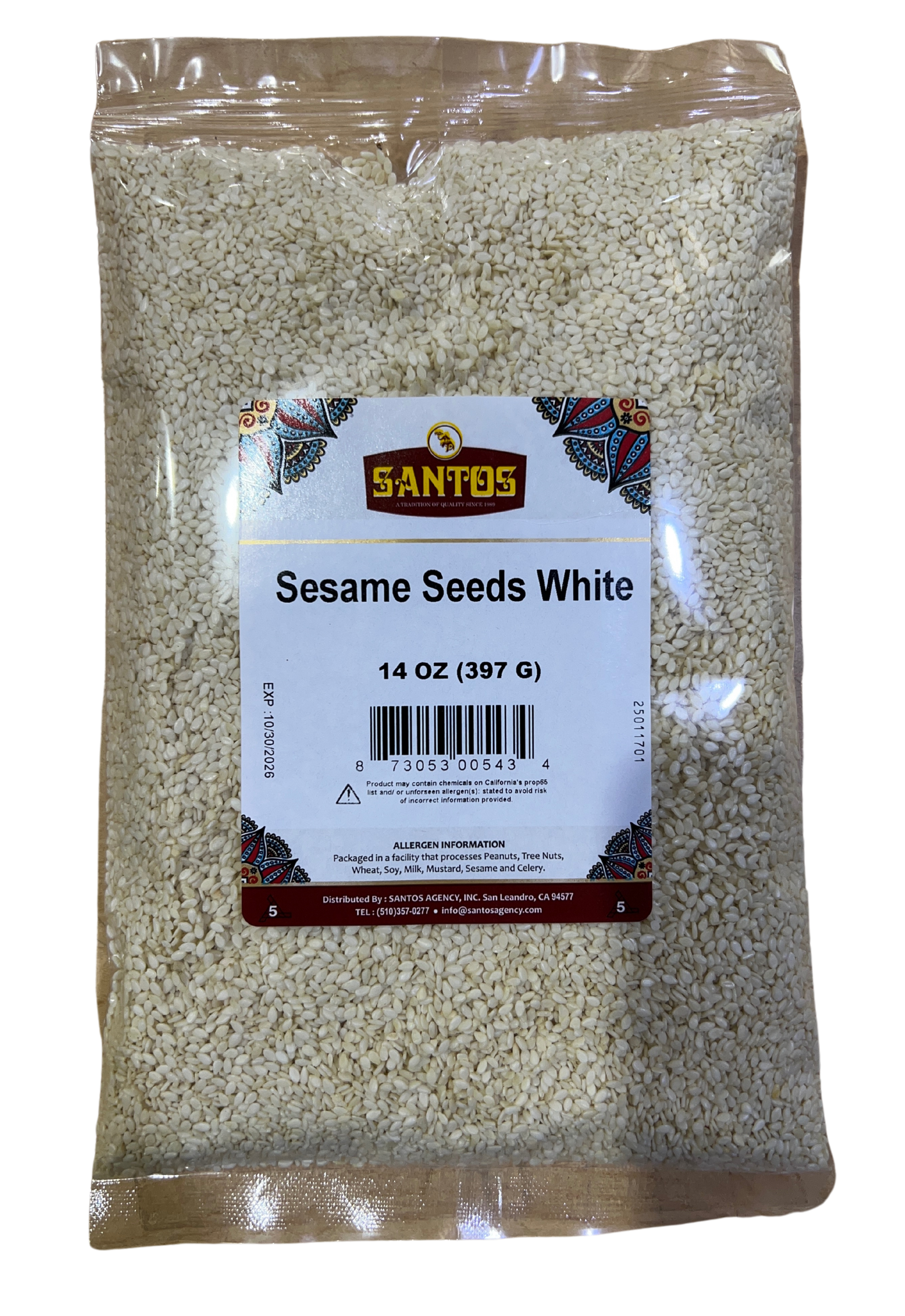 SANTOS WHITE SESAME SEEDS