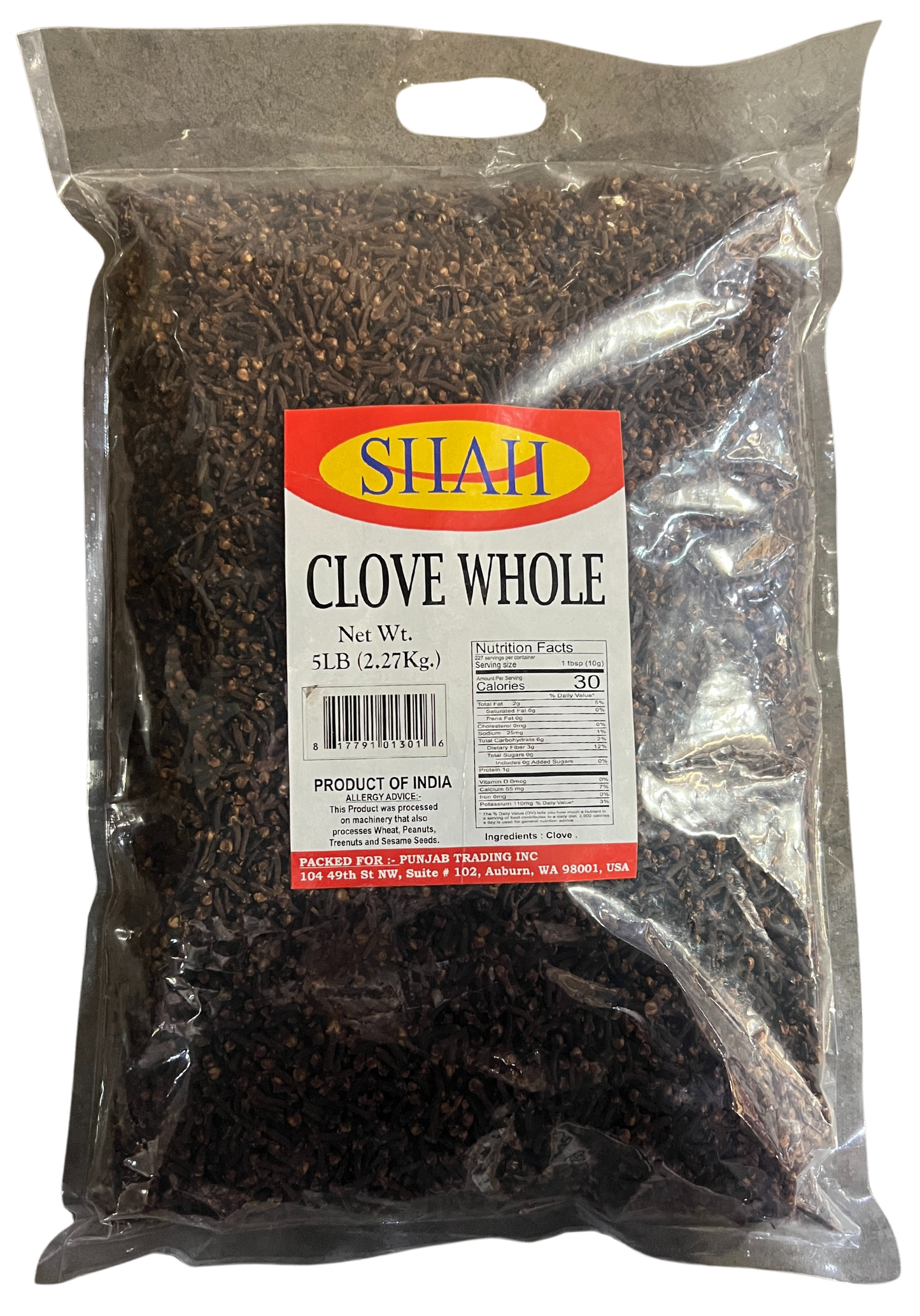 SHAH CLOVES WHOLE 5LB