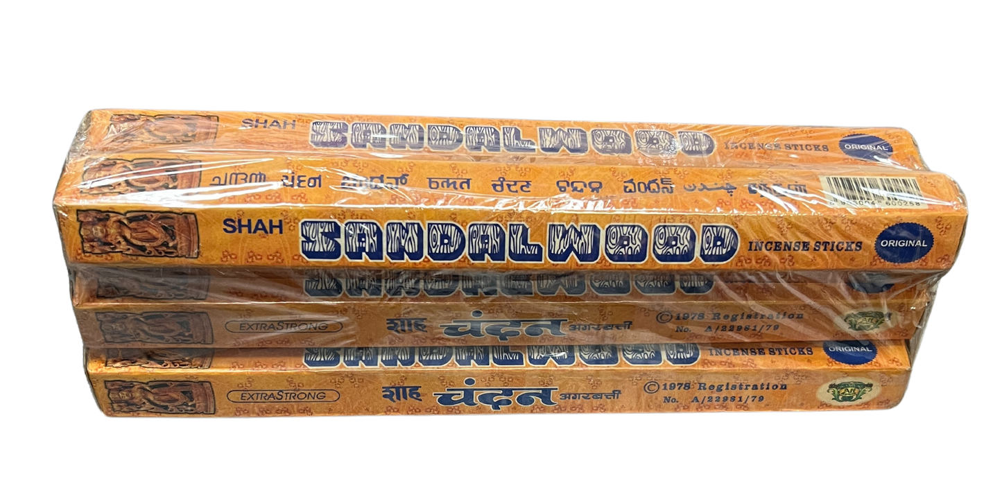 SHAH SANDALWOOD INCENSE STICKS (AGARBATTI)